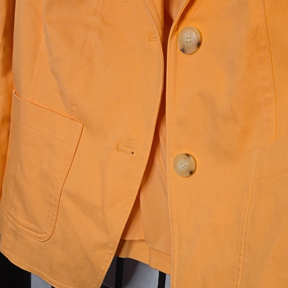 Talbots Women's Vibrant Peachy Coral Blazer - Picture 4 of 13